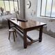 Table de ferme campagne noyer massif XL 250cm