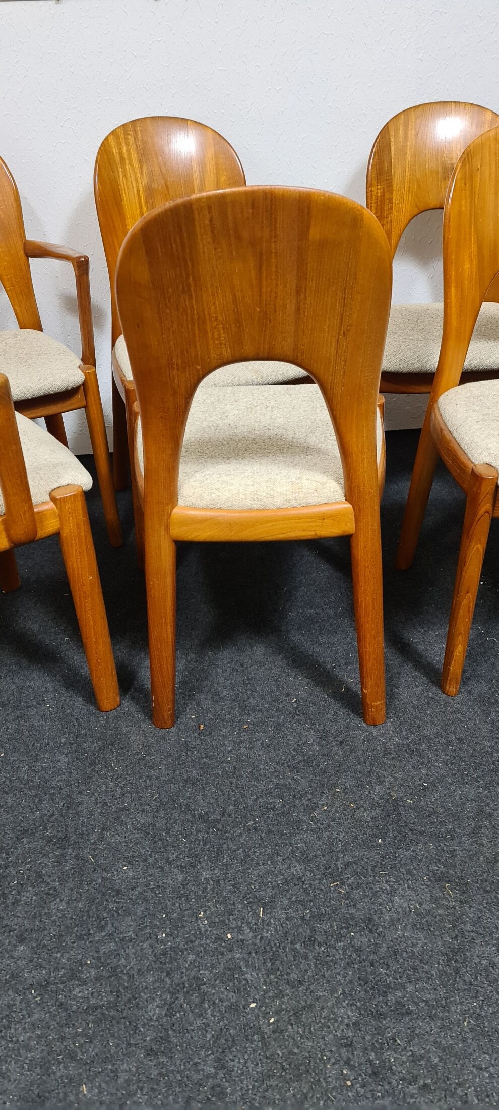 Set of 6 chairs by Niels Keofoed for Hornslet