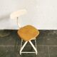 Wooden sitting workshop chair, Nicolle, 1960