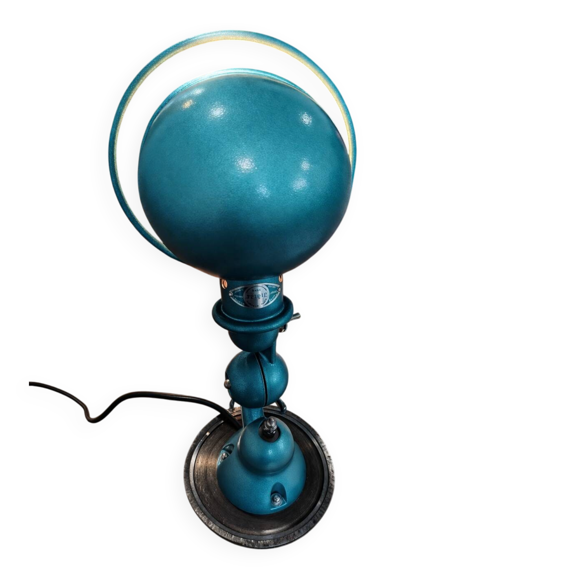 Green Jielde workshop lamp.