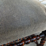 Armchair with sculpted armrests, bust of a woman, Louis XIII Renaissance style