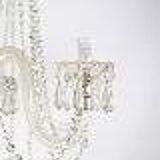 Prism chandelier - Five glass arms - Electric - c. 1890