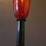 80s Memphis style glass footed vase