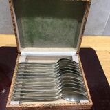 Series of 12 Art Deco dessert spoons