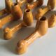 Series of 8 glazed earth knives from Vallauris Biot 60s