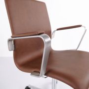 Oxford classic office chair - model 3291 - brown leather - Arne Jacobsen - Fritz Hansen