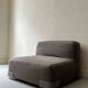 Plastics gray fabric armchair by Piero Lissoni for Kartell, 1970