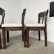 Set of 6 brutalist chairs from the 1940s