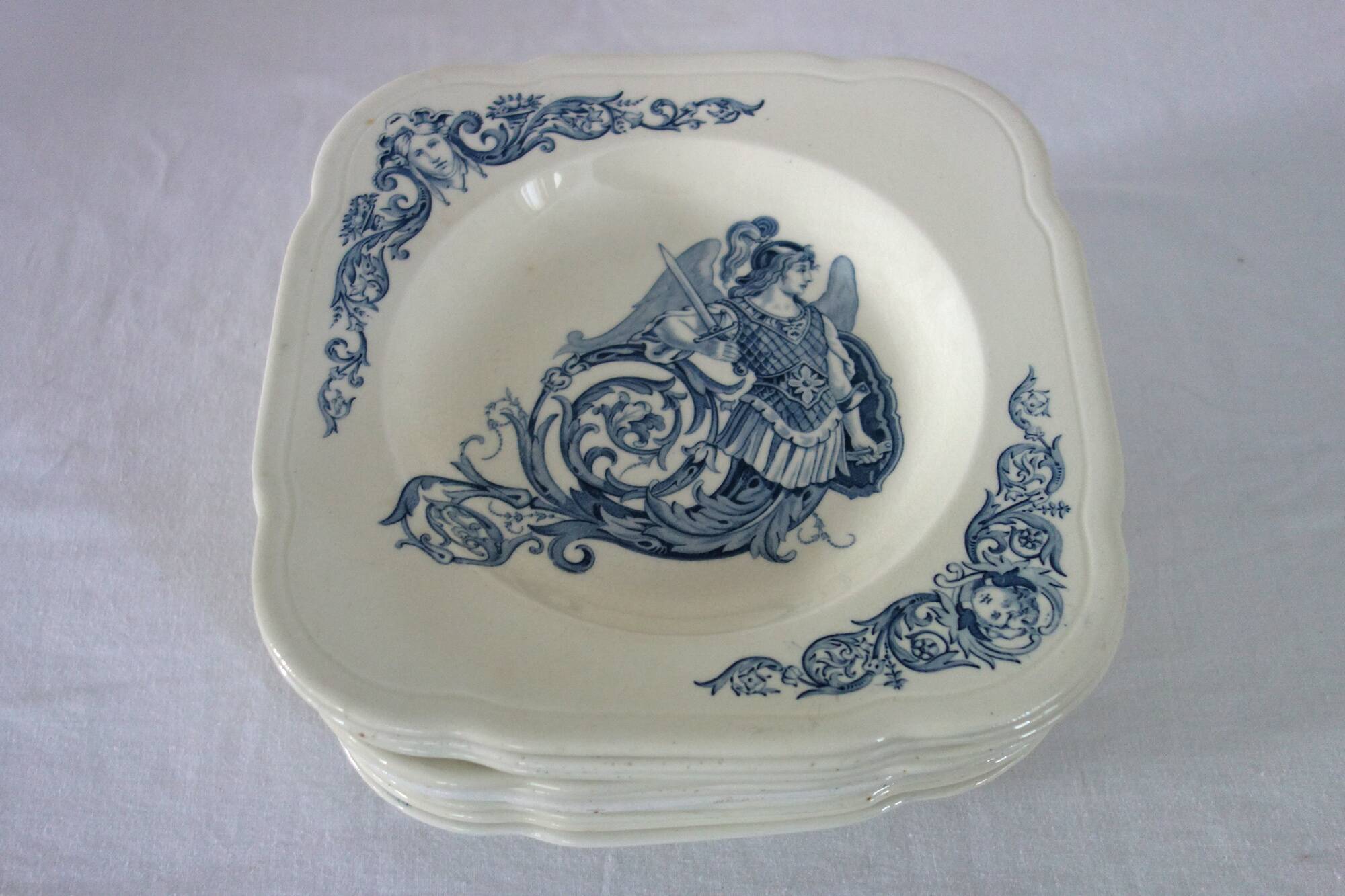 11 Terre de Fer Clairefontaine Renaissance 19th Century Plates