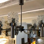 Lustre avec verreries Hélèna Tynell 1970