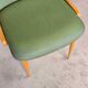 Chaise vintage vinyle vert