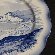 Sarreguemines earthenware plate with Marine decor late 19th century early 20th century