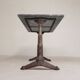 Bistro table with a marble top on a cast iron frame, 1930s.
