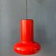 Suspension vintage Space Age conique rouge