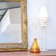 Antique mirror with gilded moldings