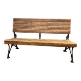 Banc en métal et bois de style industriel