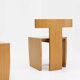 Vintage sculptural dining chairs, set of 5