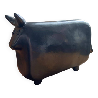 Ceramic bull from the Cloutier brothers