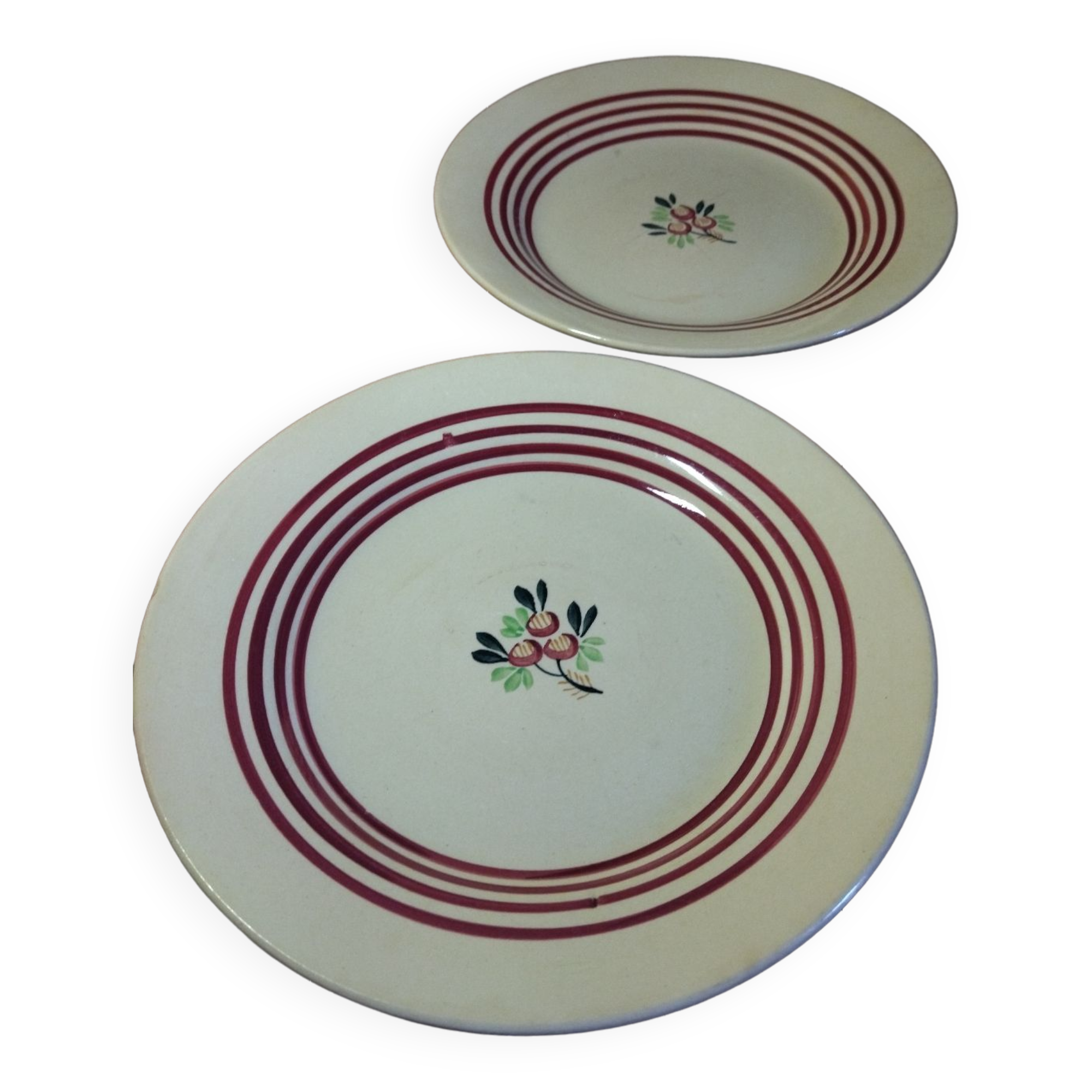 Gien floral plates