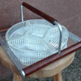 Art Deco ramekin appetizer tray or server