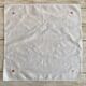 Lot de 12 serviettes damassées brodées à la main - 48x48 cm - Coton