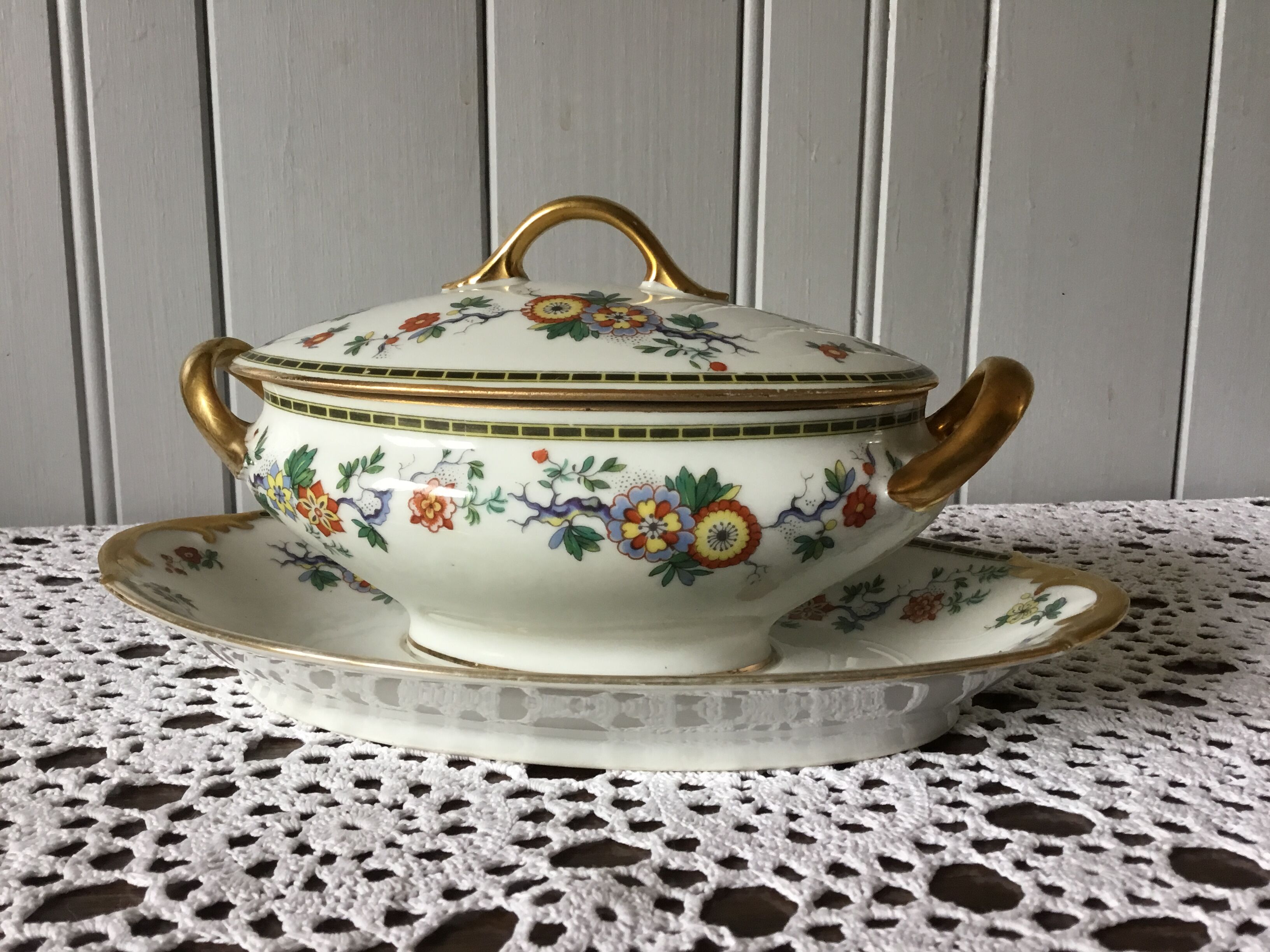 Old Limoges sauce boat