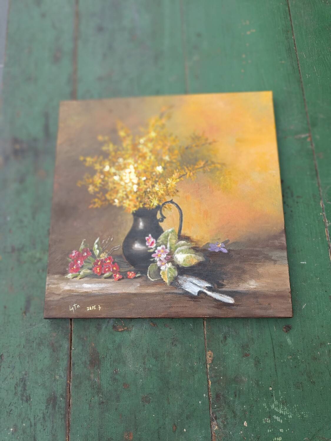 Canvas reproduction of Flowers