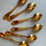 Vintage golden teaspoons