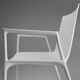 Chaise blanche design du 21e siècle avec accoudoirs, Belgique