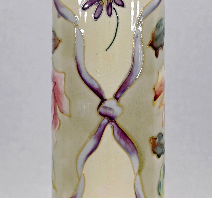Important earthenware vase by Longchamp, Art Nouveau - 1900