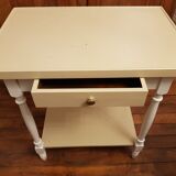 Antique side table with drawer