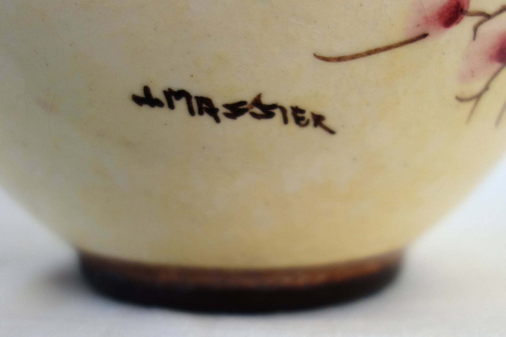 Antique flowerpot Massier, Vallauris, early 20th century