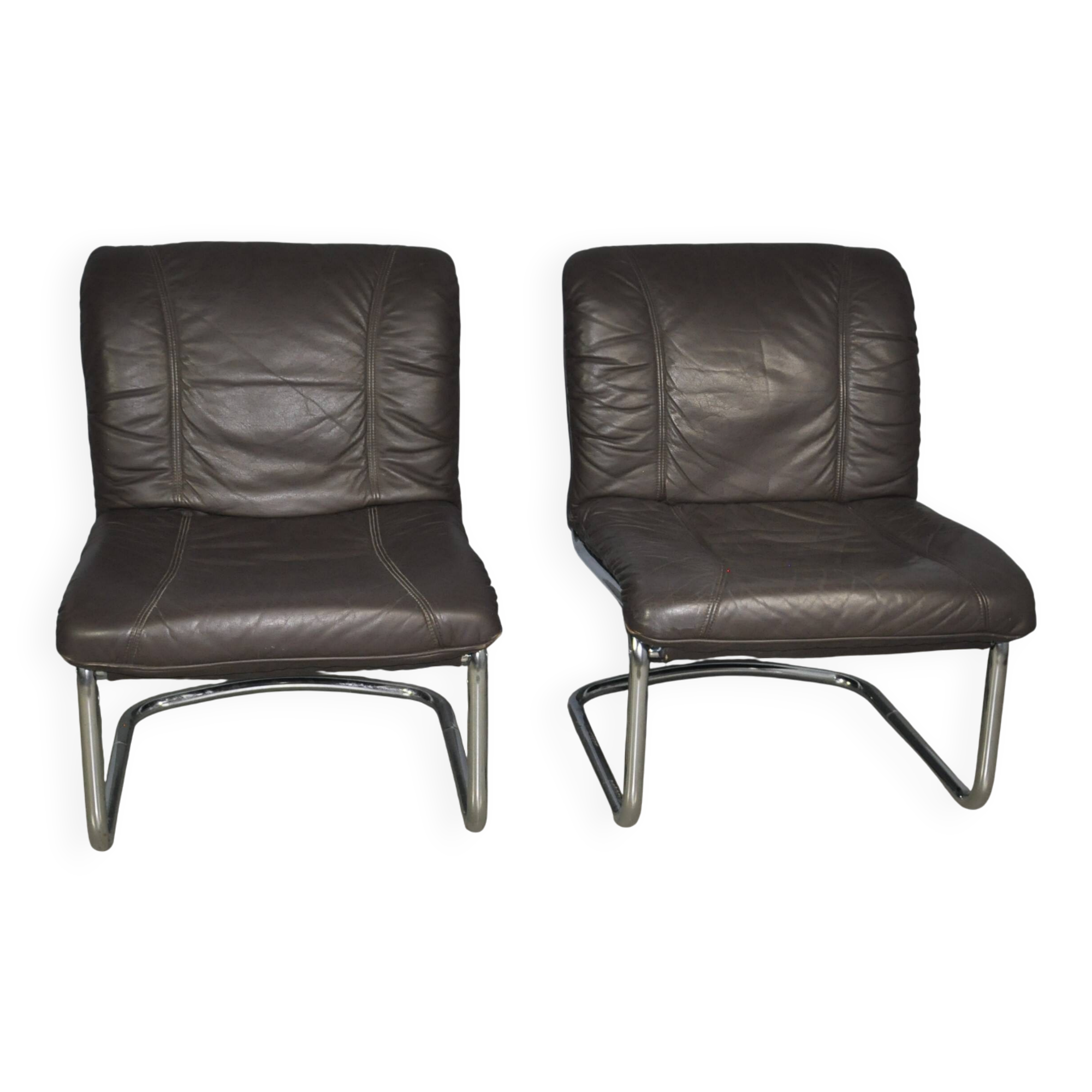 Vintage buisframe stoelen