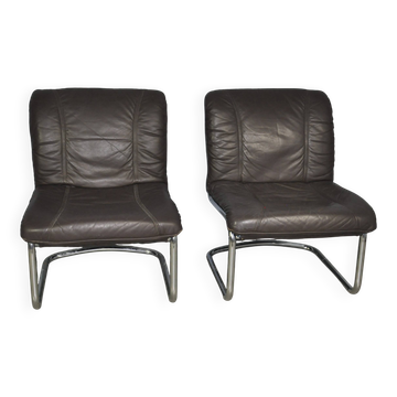 Vintage buisframe stoelen
