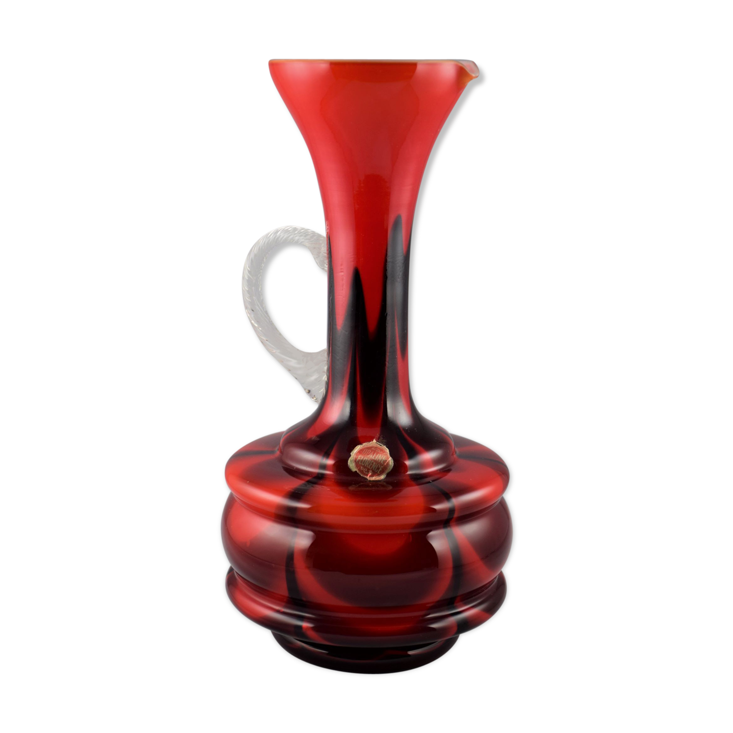 Vase carafe Opaline
