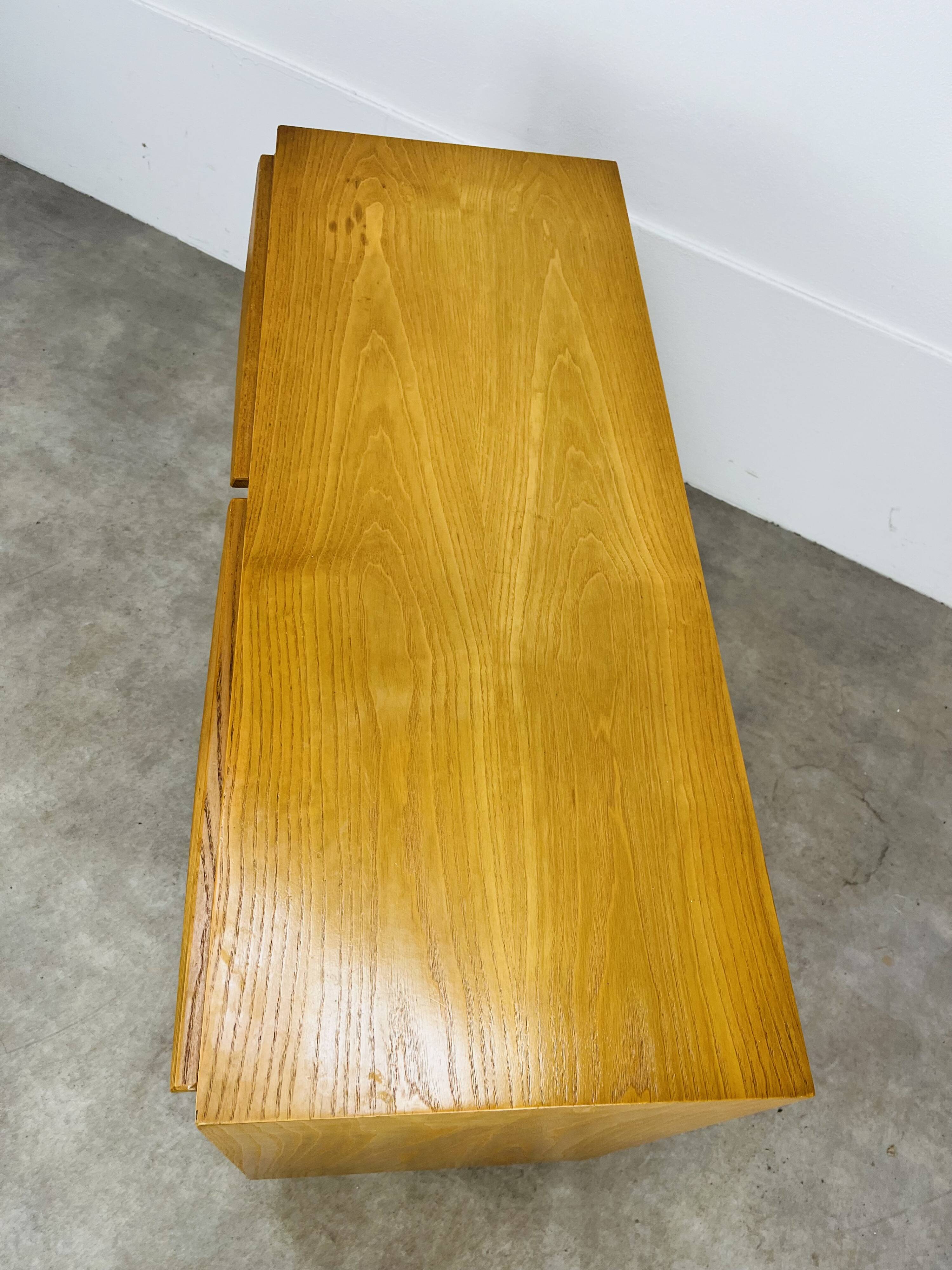 Vintage chest of drawers in Scandinavian style blond wood by Victoria Möbel Switzerland