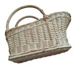 Wine bottle holder display wicker rattan woven cane