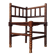 1950s turned wooden corner chair