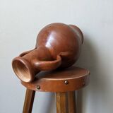 Terracotta jar vase ears decoration countryside handmade pottery