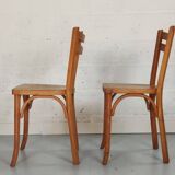 Pair of vintage Baumann bistro chairs