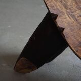 Rustic tribal Lobi chair from West Africa, Burkina Faso, Wabi Sabi, 1940s.