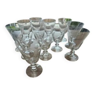 Crystal wine glass