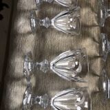 Set of 7 baccarat glasses, Harcourt model