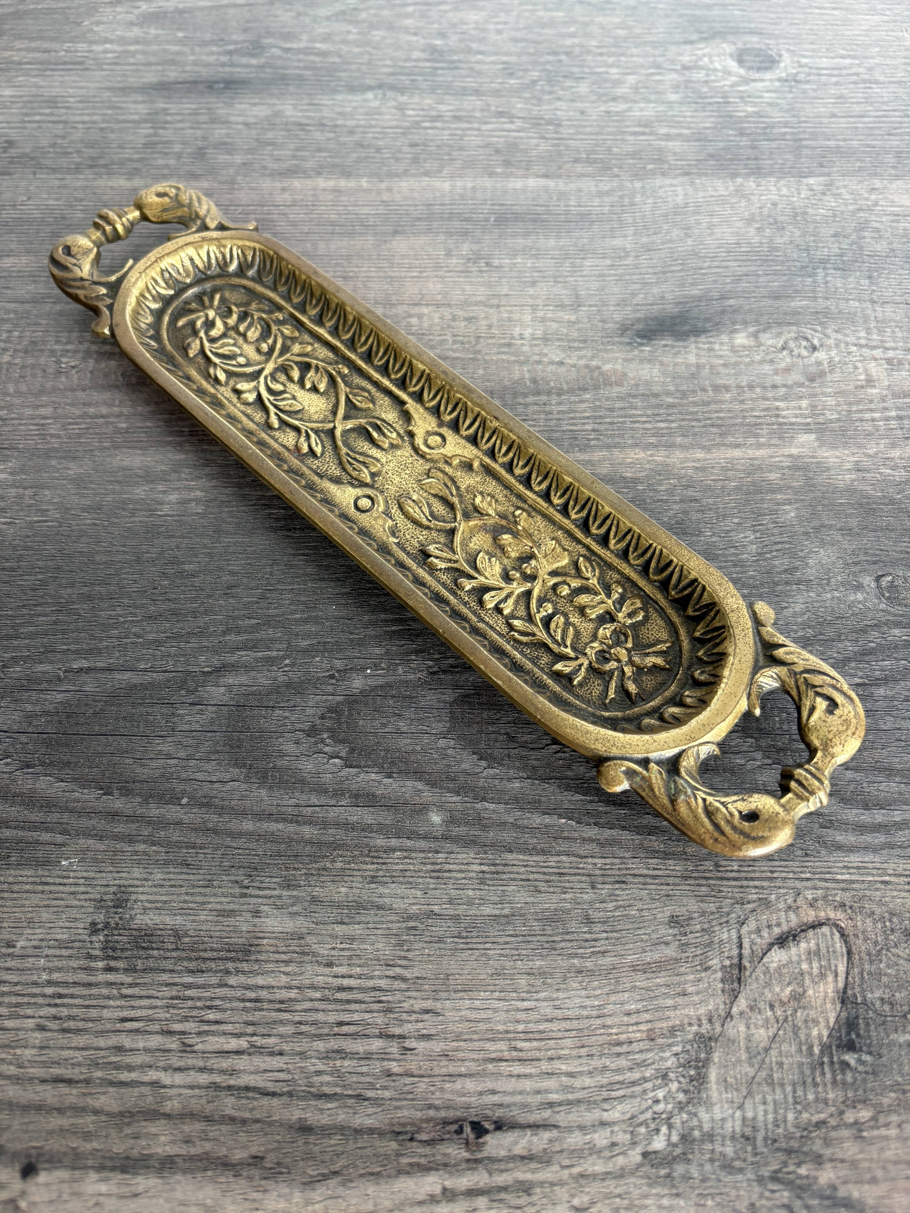 Antique gilded bronze catchall tray