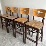 Ensemble de 4 tabourets de bar
