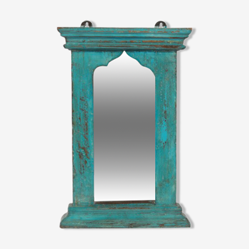 Old Teck India Blue Skate Mirror  28x6x42cm