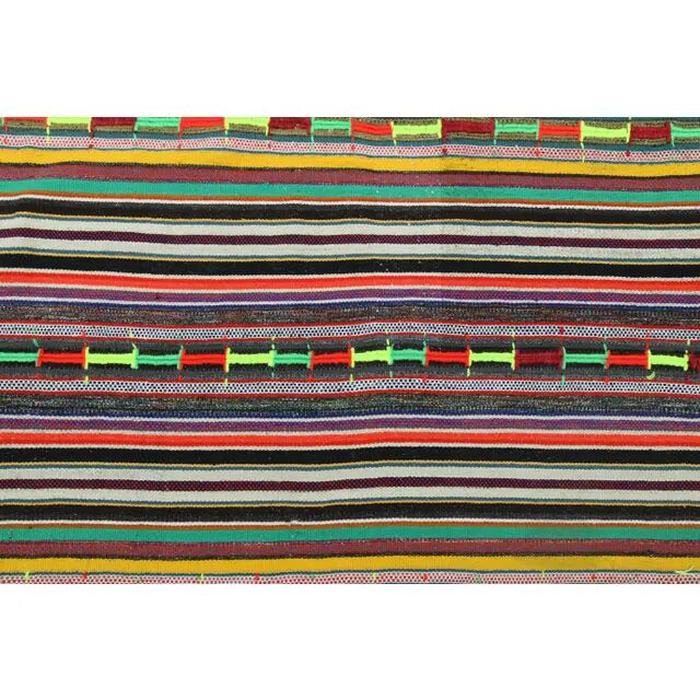 1970s Vintage Turkish Oushak Handmade Wool Cotton Yellow Area Rug 185x267