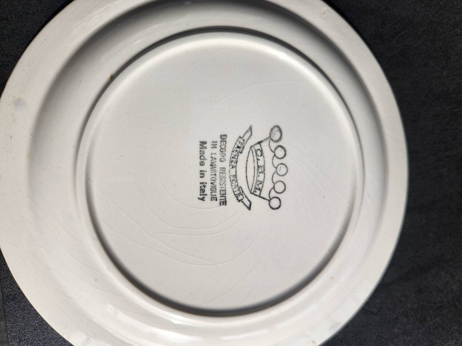 Set of 6 Italian plates: Faenza C.B.M.