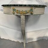 Console murale de style Louis XVI en bois laqué XX siècle