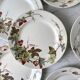 set of 8 dessert plates Terre de Fer Lunéville model Lier XIXth